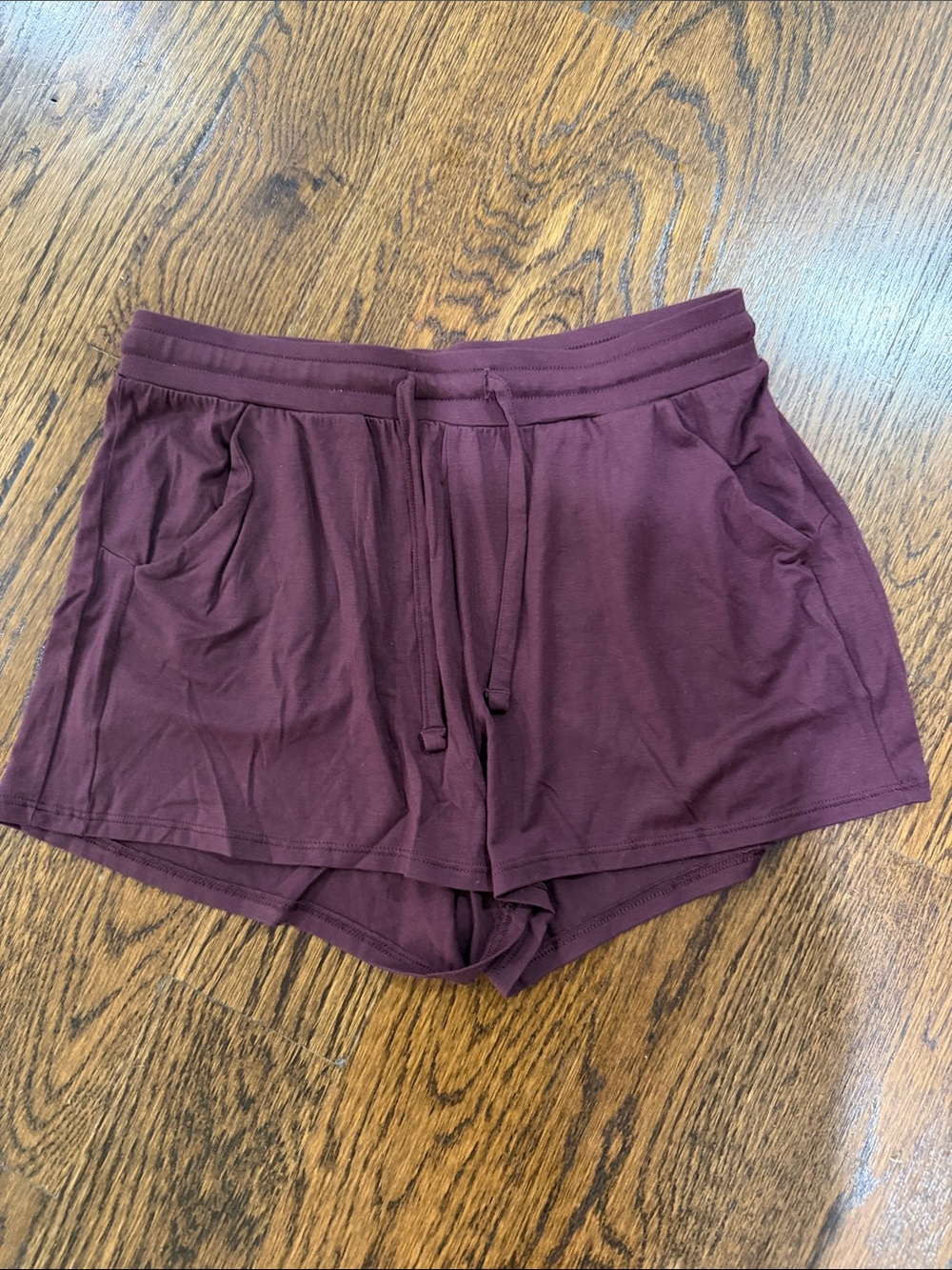 Tommy John Burgundy Lounge Drawstring Shorts